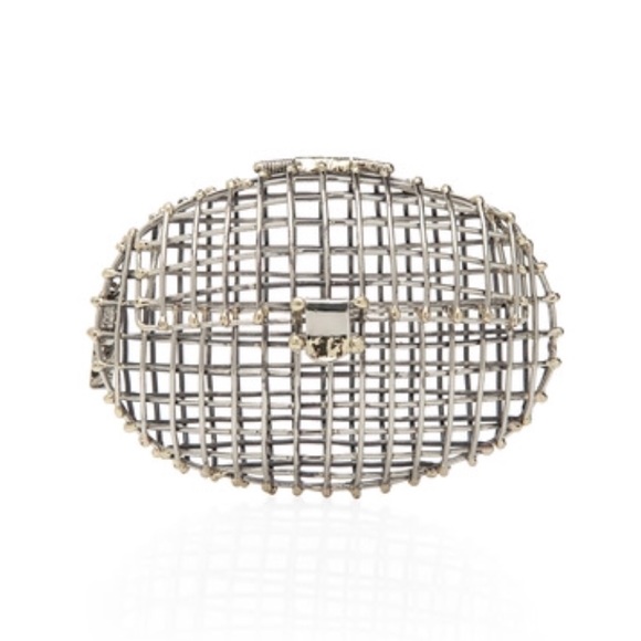 Anndra Neen Oval Open Cage Clutch - Picture 1 of 3